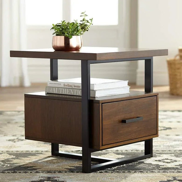 1-Drawer Modern End Table Side Table
