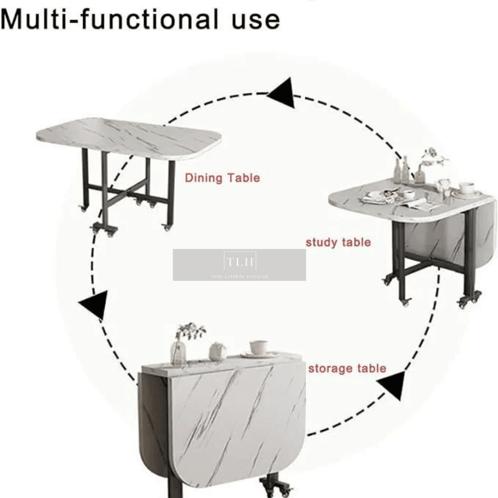 Space - Saving Folding Table – Dining, Study & Work - Azaan Furniture